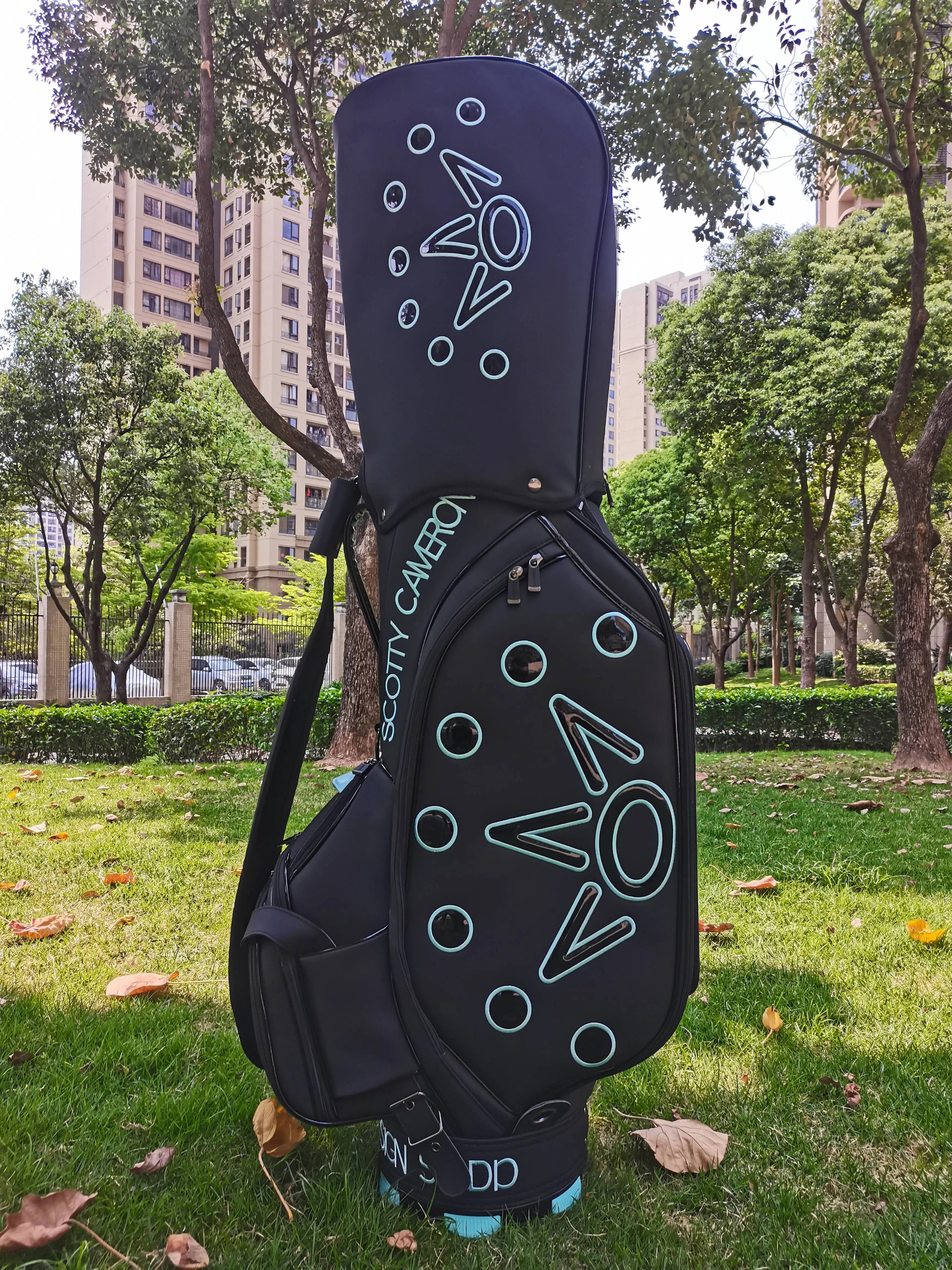 Fashionable unisex waterproof PU standard golf bag