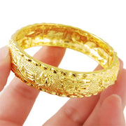 Real 24K Gold Bracelet - Luxury Women's Wedding Jewelry