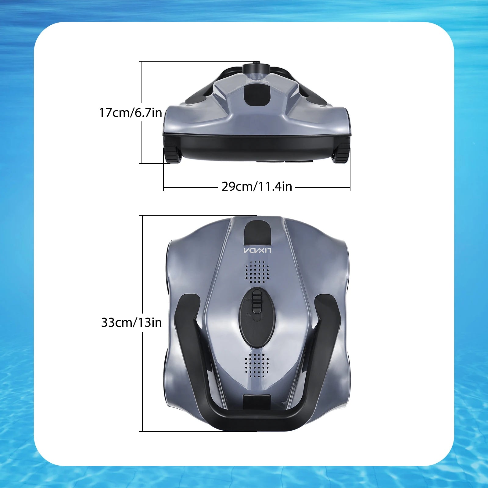 Pool Vacuum Automatic Robotic Pool Cleaner Cordless Robotic Pool Vacuum for In Ground Flat Pools Cordless Robotic Pool Cleaner