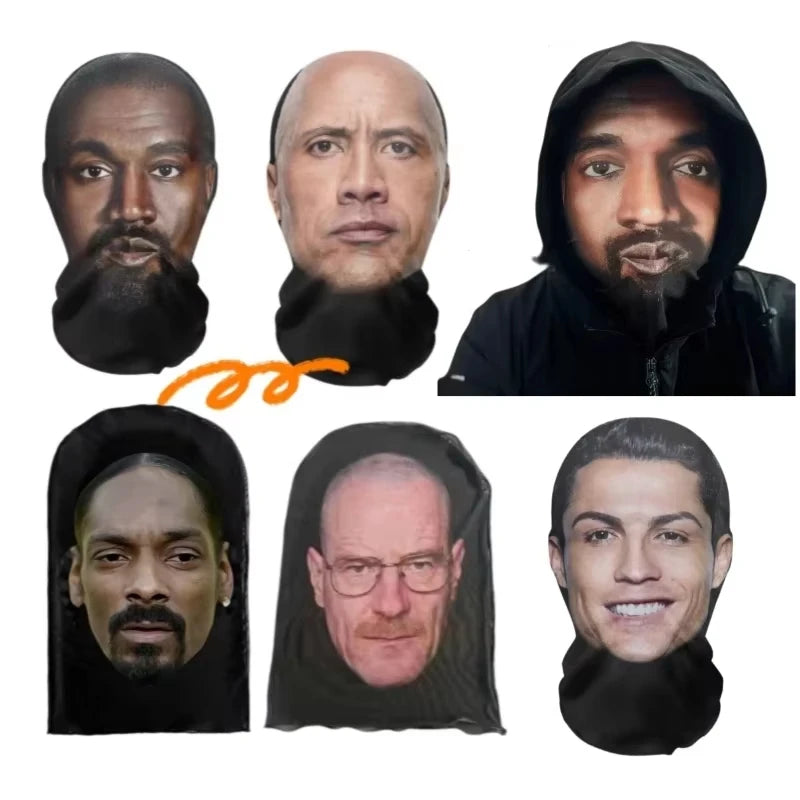 Mặt Nạ 3D Dẻo Hài Hước Cosplay Thời Trang Hip Hop