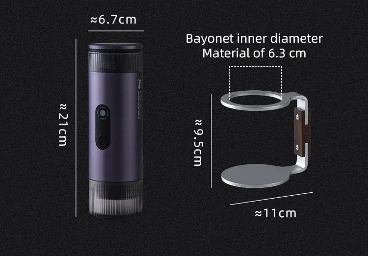Bincoo Portable Electric Espresso Coffee Maker for Camping Wireless Heating Concentrated Extraction Coffee Machine Red Dot Award - Daisan Mart