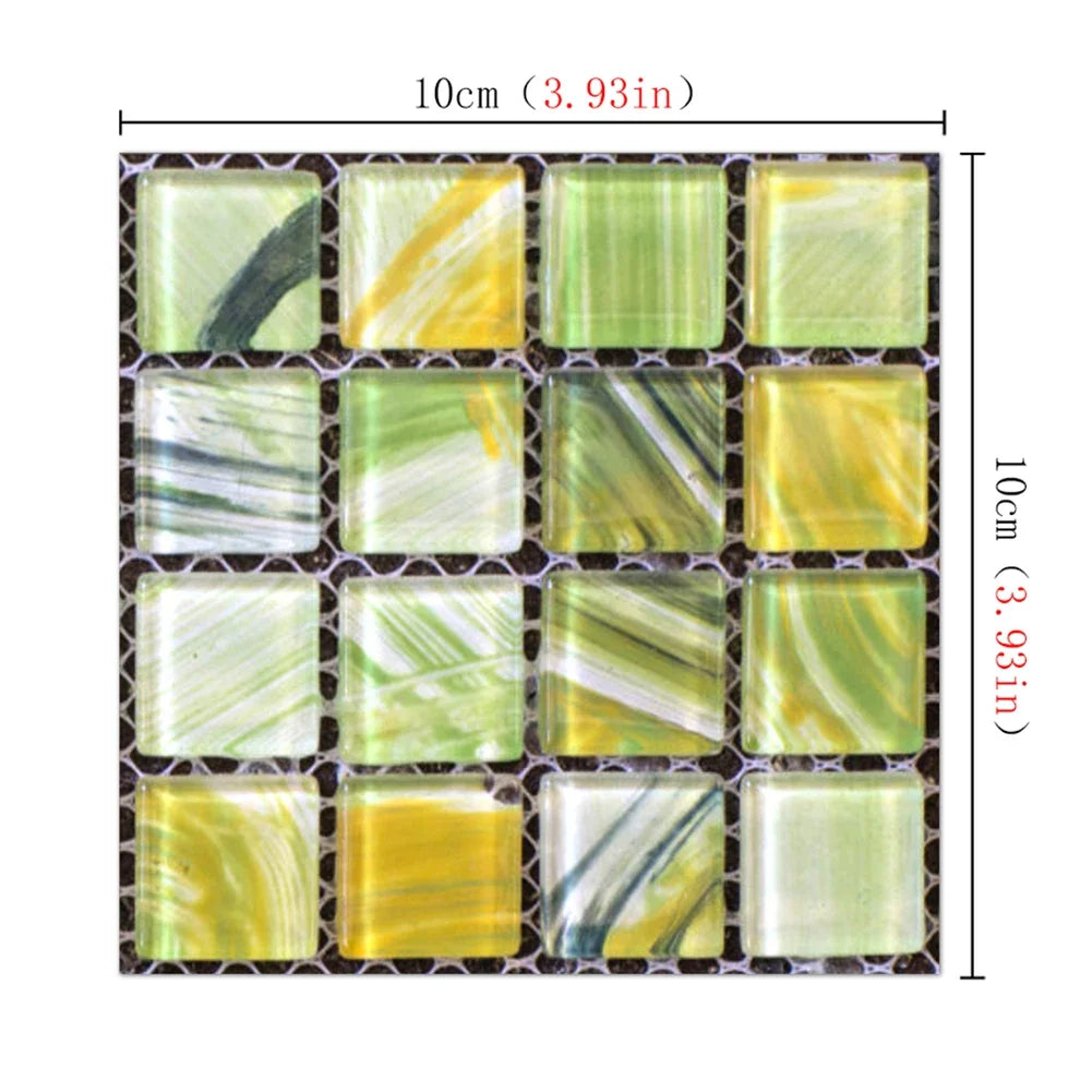 Set of 20 3D Waterproof Stickers for Kitchen/Bathroom Decoration