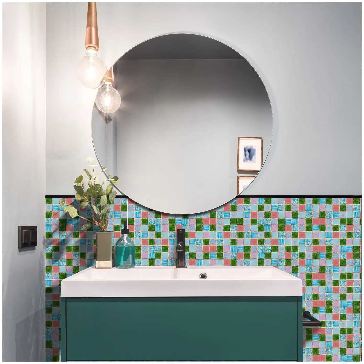 10 Waterproof Marble Mosaic Tile Stickers