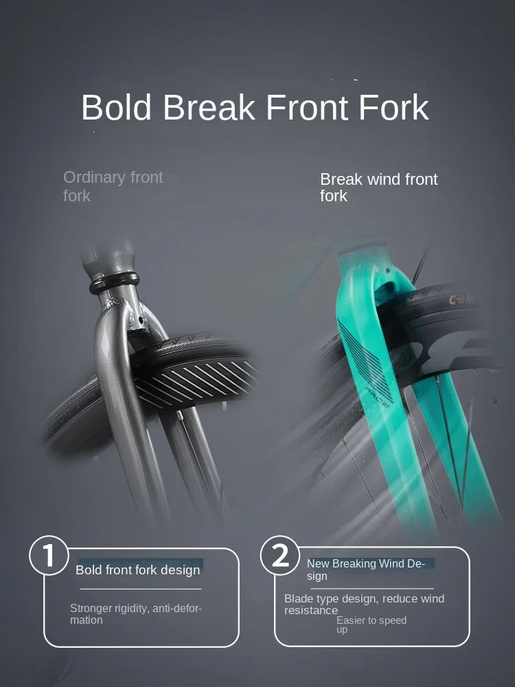 28C*60mm Road Bike 18 Speed ​​Line Pull Disc Brake Gravel Bike Quick Disassembly Lightweight Road Racing bicicleta Teenager Women