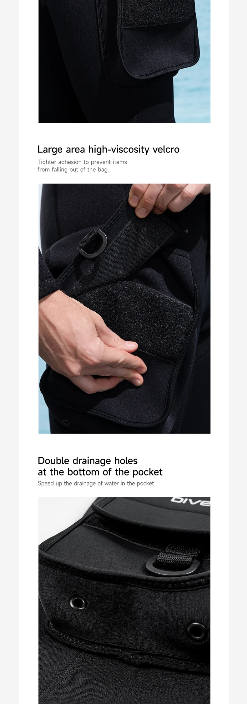 Quần Lặn Nam 3mm Neoprene Có Túi - Đồ Bơi Thể Thao