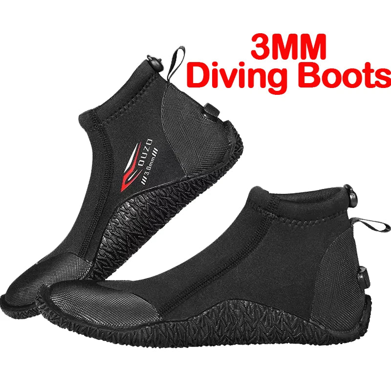 3MM/5MM Short Diving Boots Neoprene Scuba Diving Snorkeling Water Shoes Beach Surfing Anti Slip Snorkeling High top Diving Boots