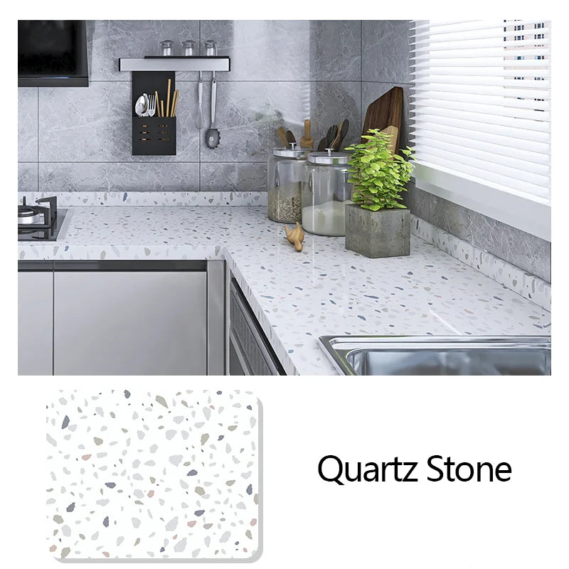 Miếng Dán Bếp Chống Dầu Đá Marble 60CM Tự Dính