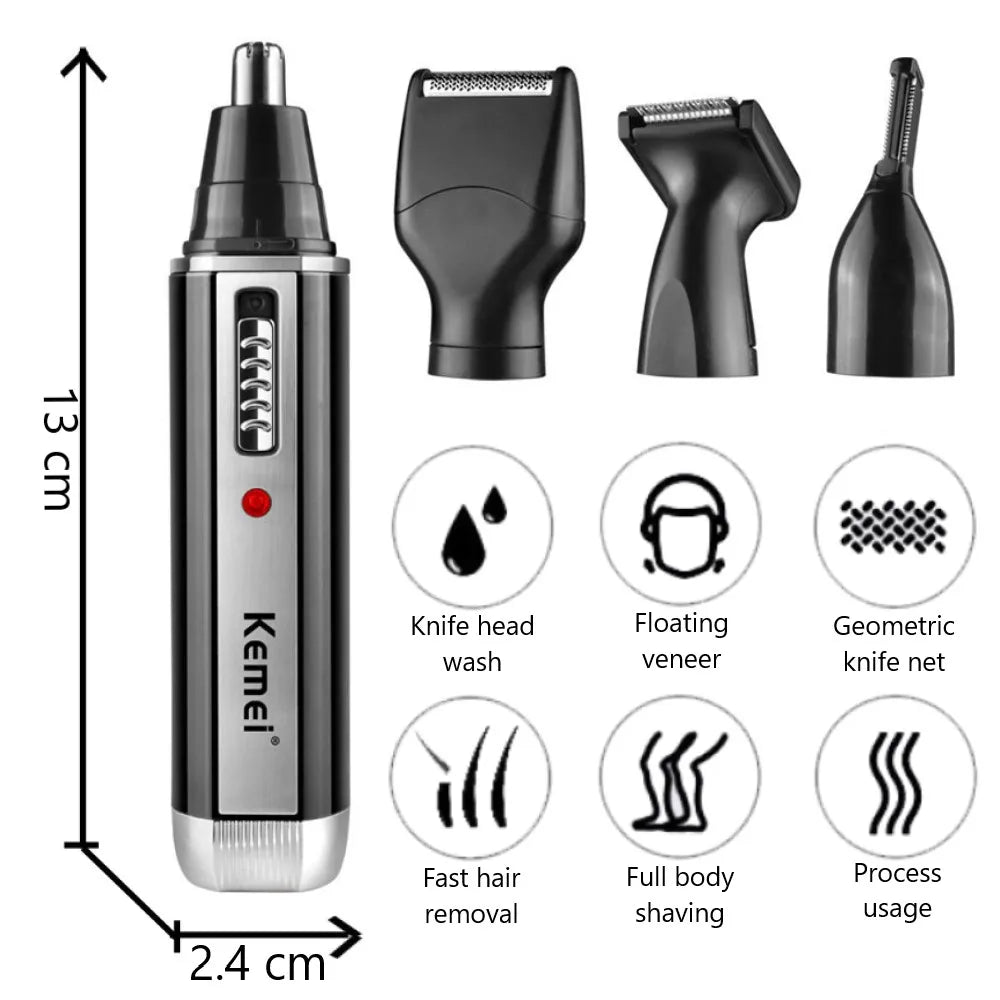 Máy Tỉa Đa Năng 4in1: Mũi, Râu, Tai, Lông Mày - Daisan Mart