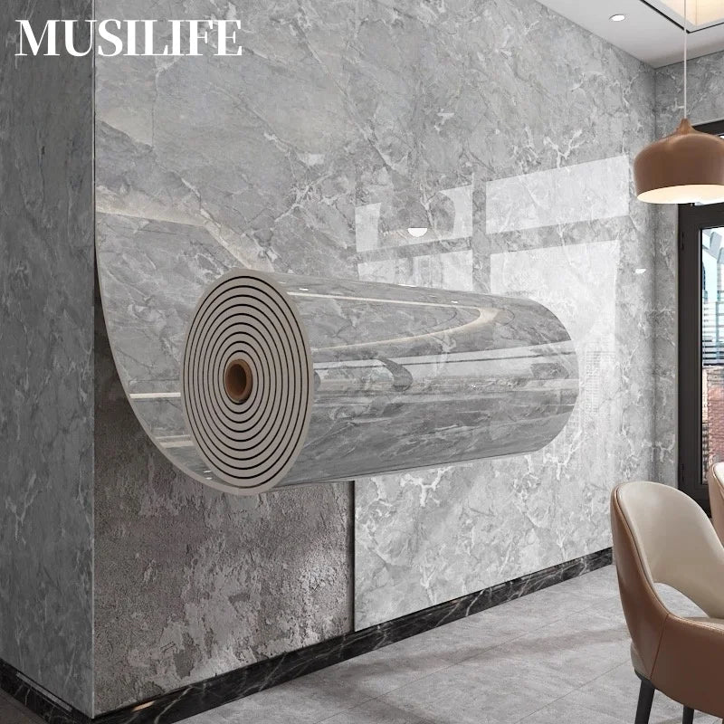 Imitation Marble Peel and Stick Wallpaper for Bedroom Walls Faux Tile Foam Wall Stickers Thick Home Decor Wall Paper 10~3 Meters