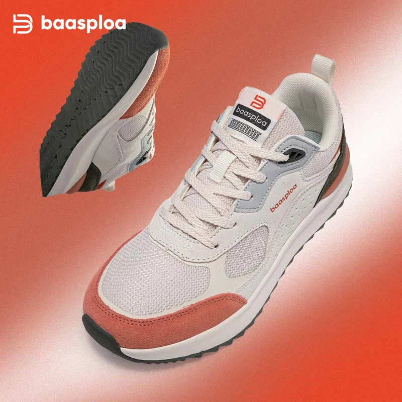 Baasploa Women's Sports Shoes, Light, Soft, Breathable, Fashionable