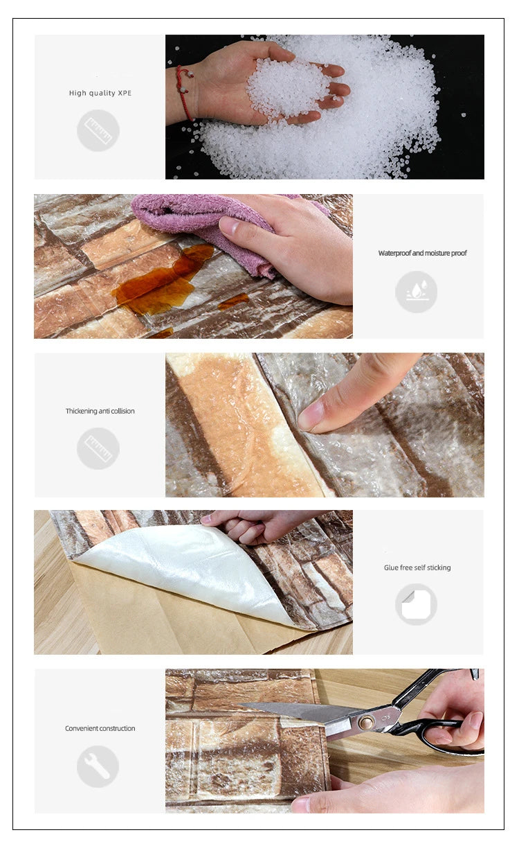 Decal Dán Tường Chống Nước Trang Trí Nhà Bếp 70cm