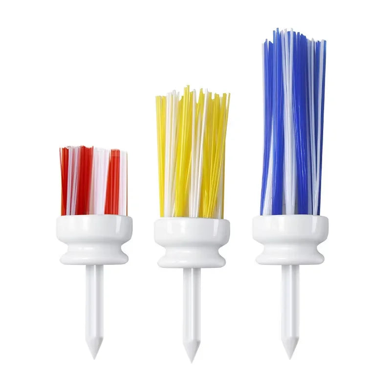 Set of 3 Colorful Plastic Golf Stakes - Sports Accessories