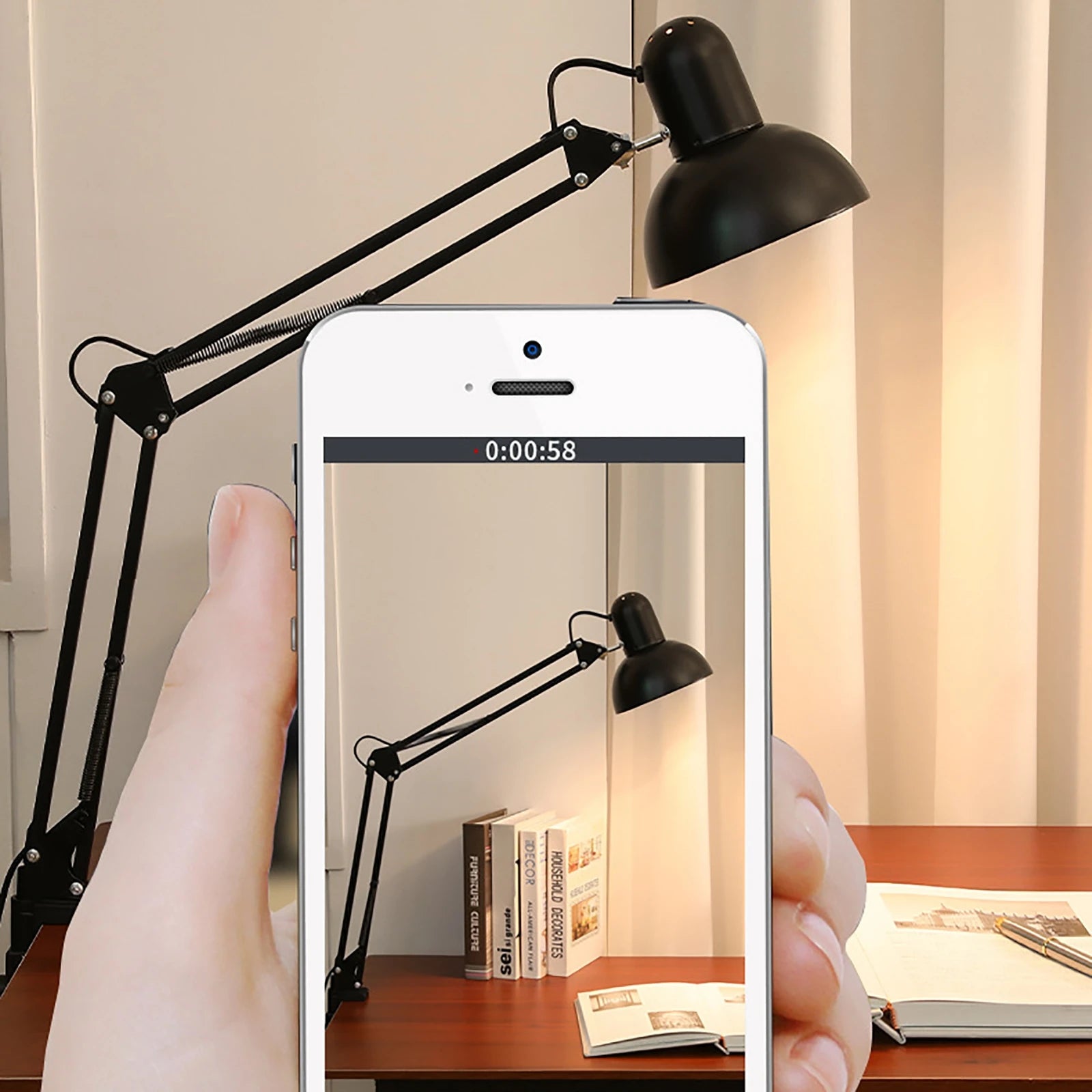 Smart Office Study Desk Clip LED Folding Desk Lamp