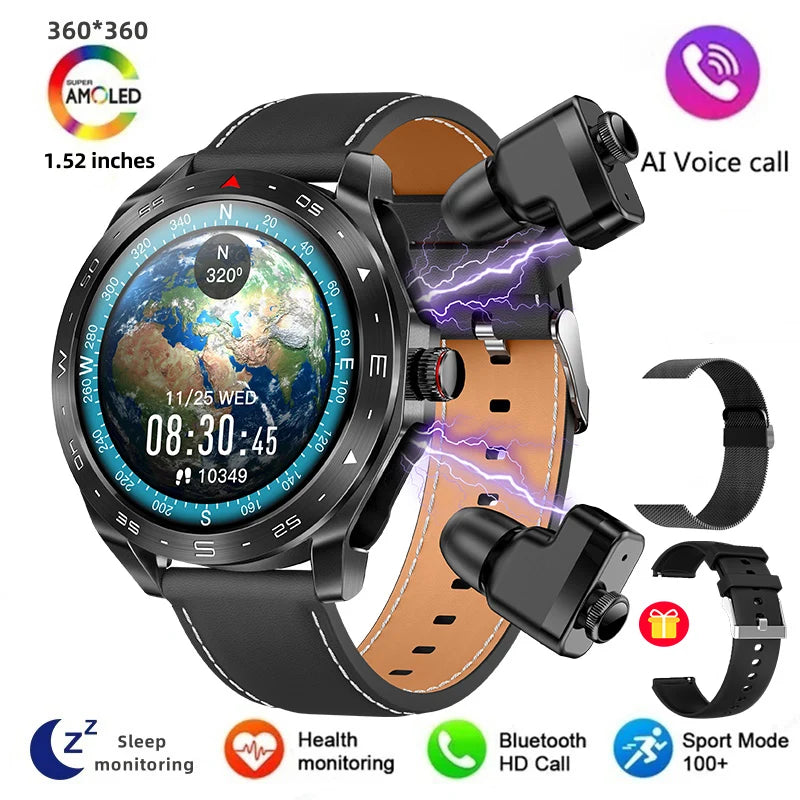 Men's Smart Watch 400mAh Durable Steel, Bluetooth Calling