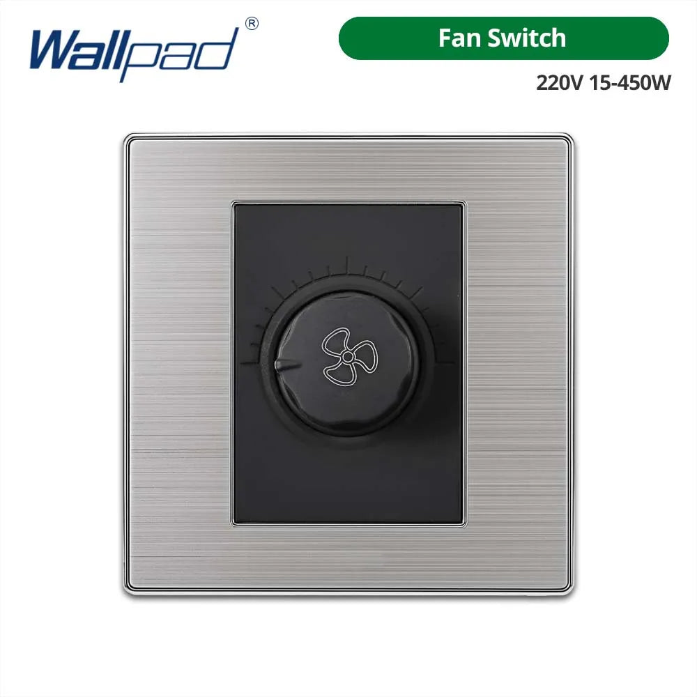 Công tắc đèn âm tường 2 chiều, thép không gỉ, LED.