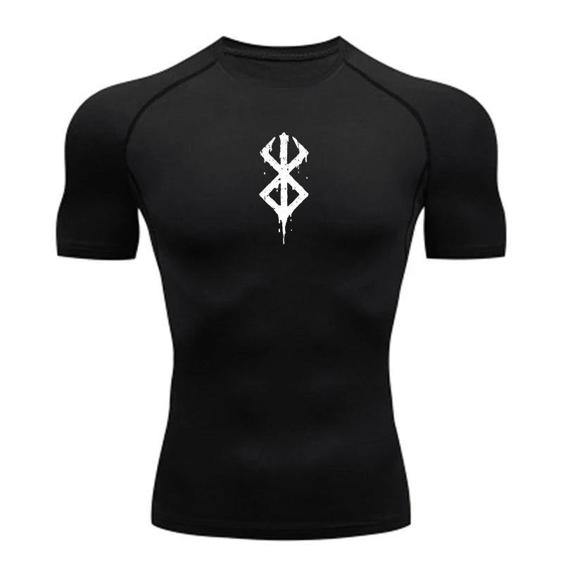 Men's Quick Dry Bodycon Sports Shirt for Summer Gym