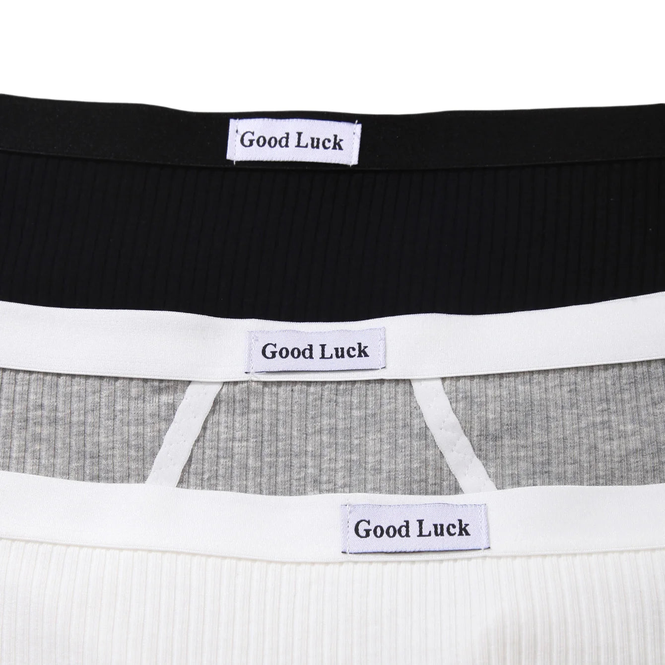 3 pairs of mixed black and white grey base all comfy briefs briefs girls cotton large size underwear - Daisan Mart