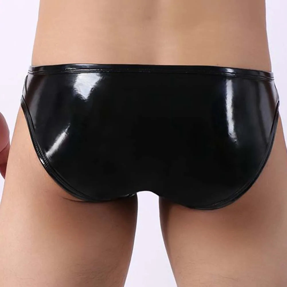 Men's Sexy Comfortable High Quality Faux Leather Underwear