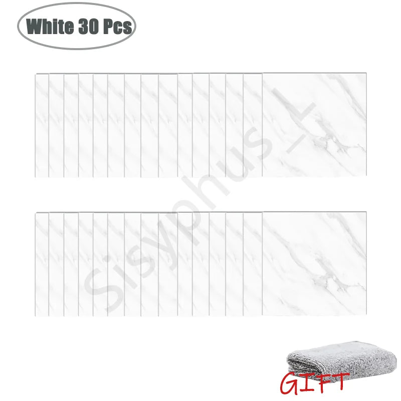 Miếng Dán Tường Vân Đá PVC Chống Nước 10-50 Miếng - Daisan Mart