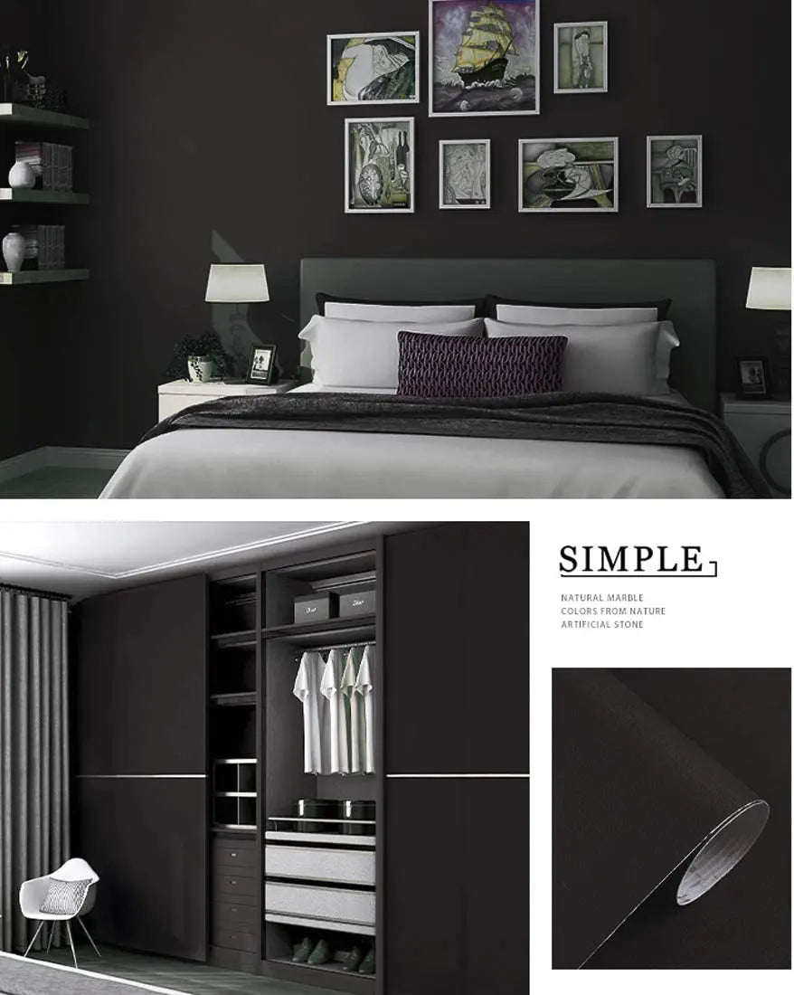 Waterpoof Matte Wallpaper white Vinyl Self-Adhesive Stickers for Wall Furniture Livingroom Contact Paper Home Decor