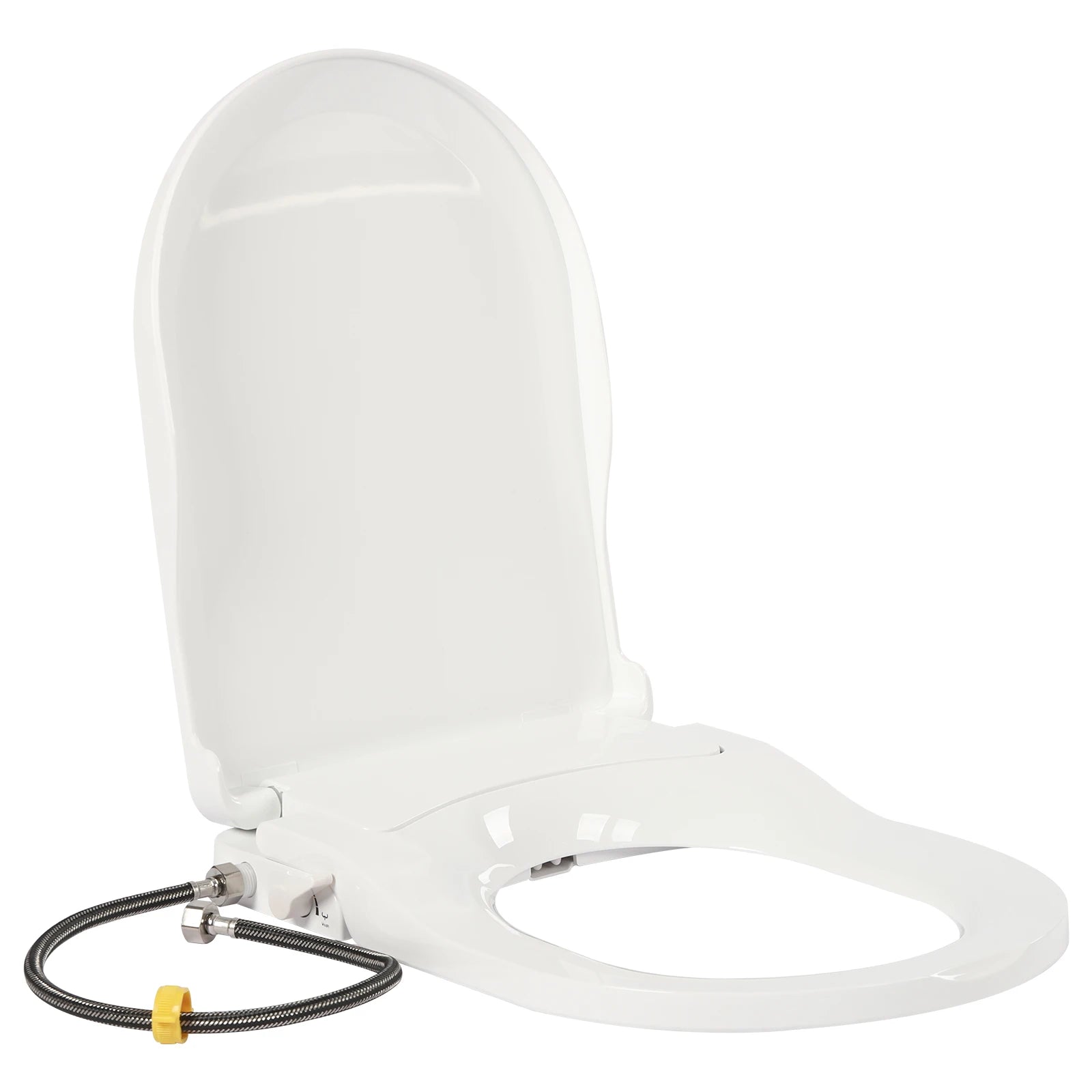 Non-Electric Bidet Toilet Seat White Dual Nozzle System - Bidet with Easy Installation Fits Elongated Toilets - Daisan Mart