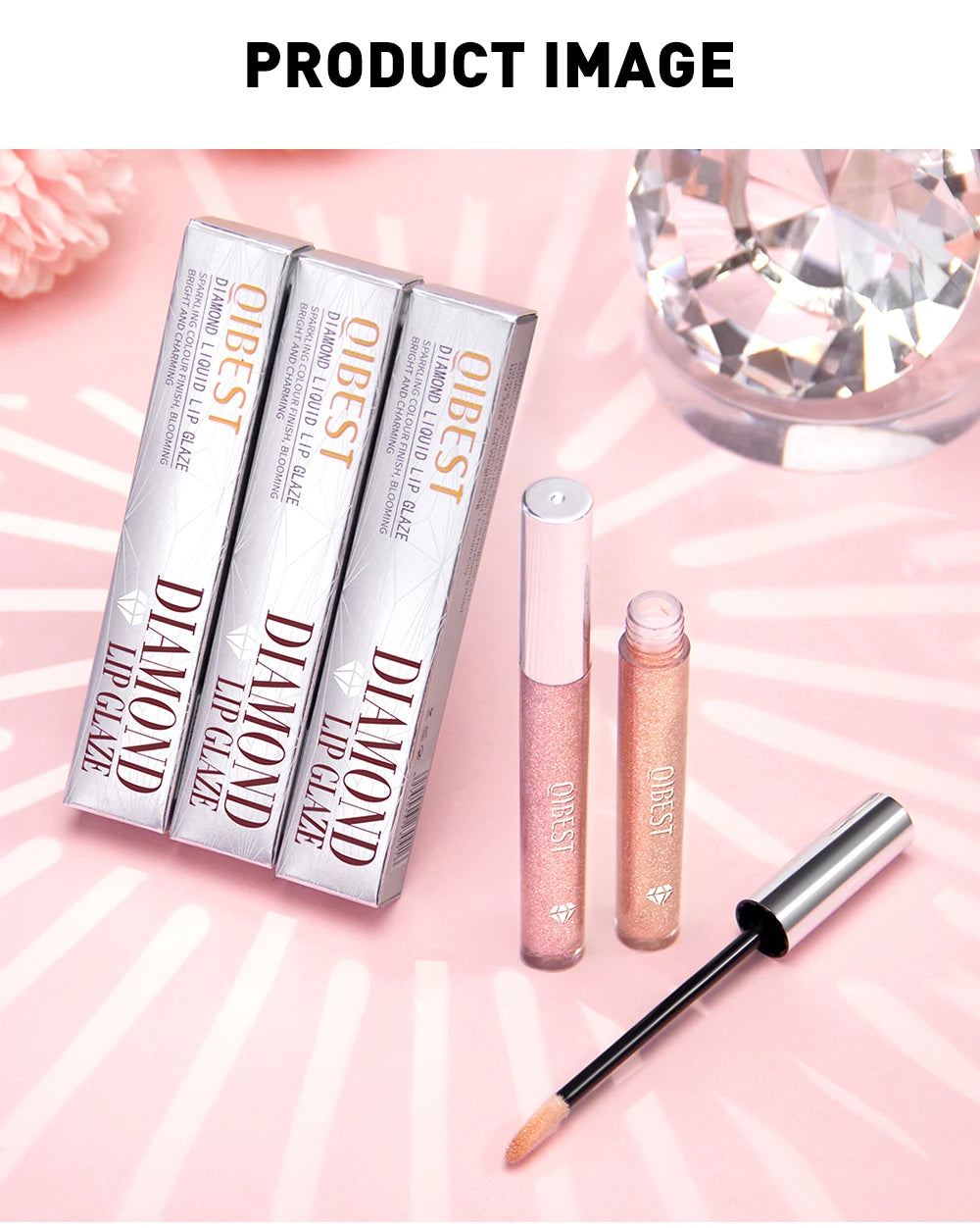 Son Kim Tuyến QIBEST Lâu Trôi Lấp Lánh Chống Nước