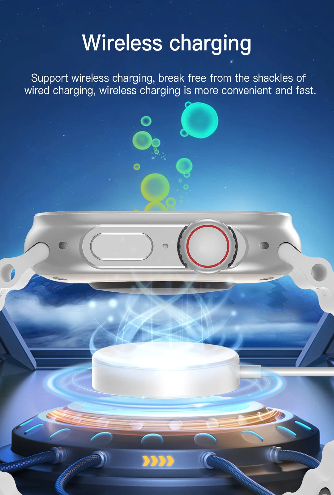 Đồng hồ thông minh 2.01 đo nhịp tim, huyết áp, tập luyện