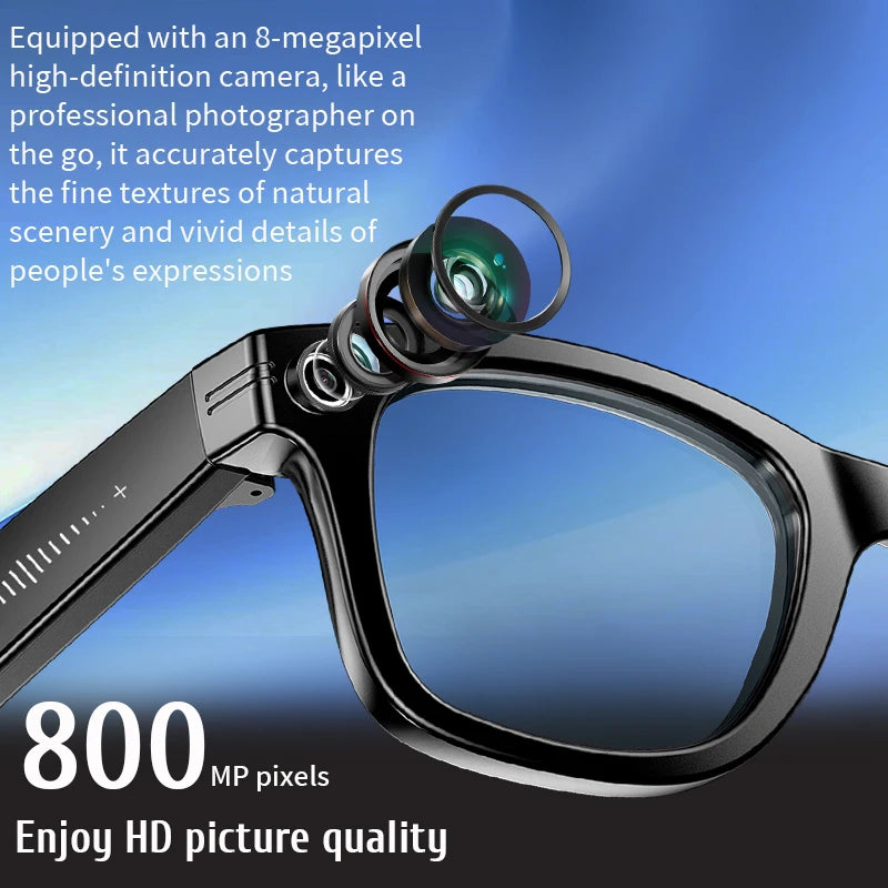 LIGE AI Smart Glasses - HD Camera, Bluetooth Calling, Language Translation