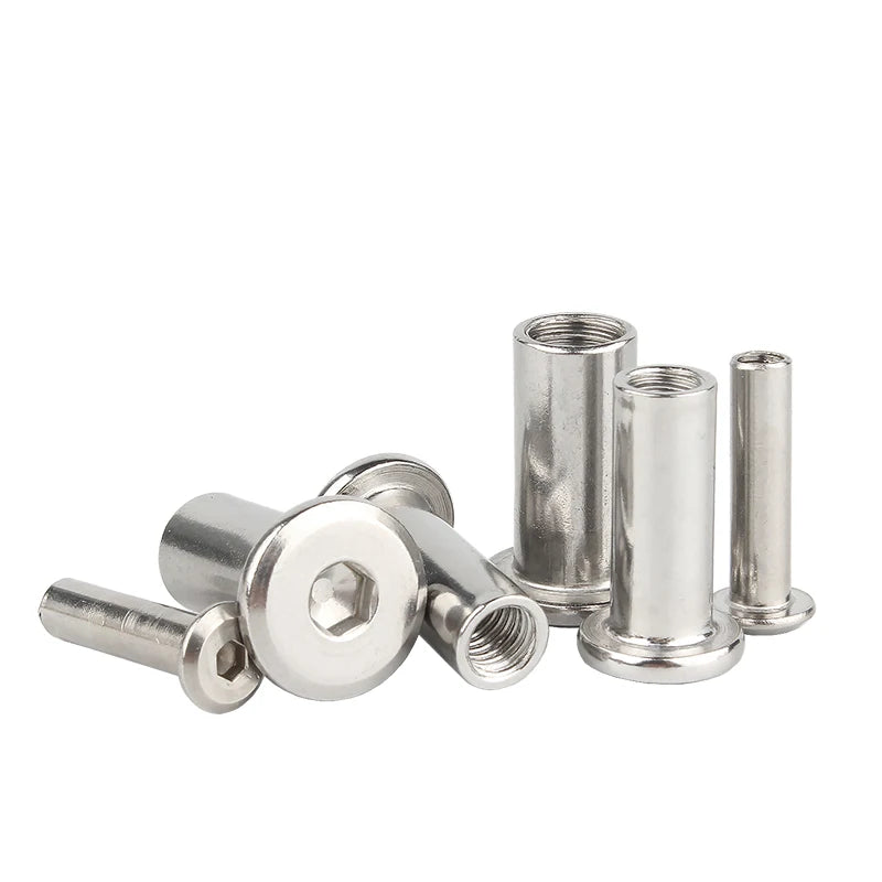 304 Stainless Steel Hex Rivets - Set of 2-10