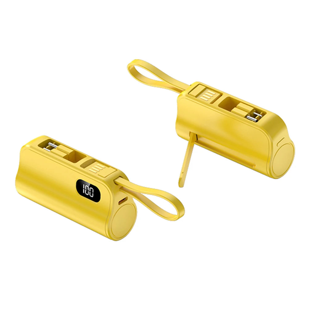 2in1 10000mAh Mini Power Bank with USB-C Holder