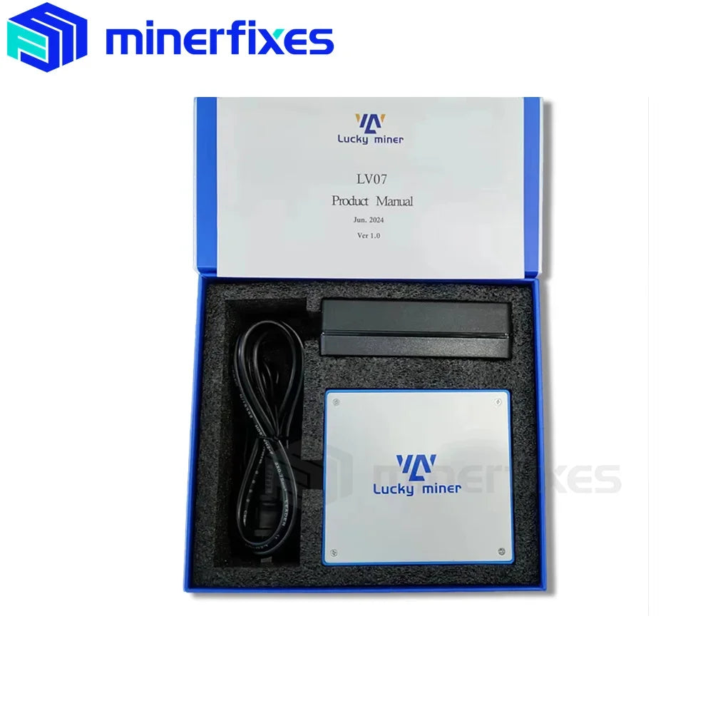 New Bitcoin Miner Bitaxe Lucky Miner LV07 1TH/S Hashrate Home WiFi Silent Miner BTC BCH DGB Mining Machine with 12V 5A PSU - Daisan Mart