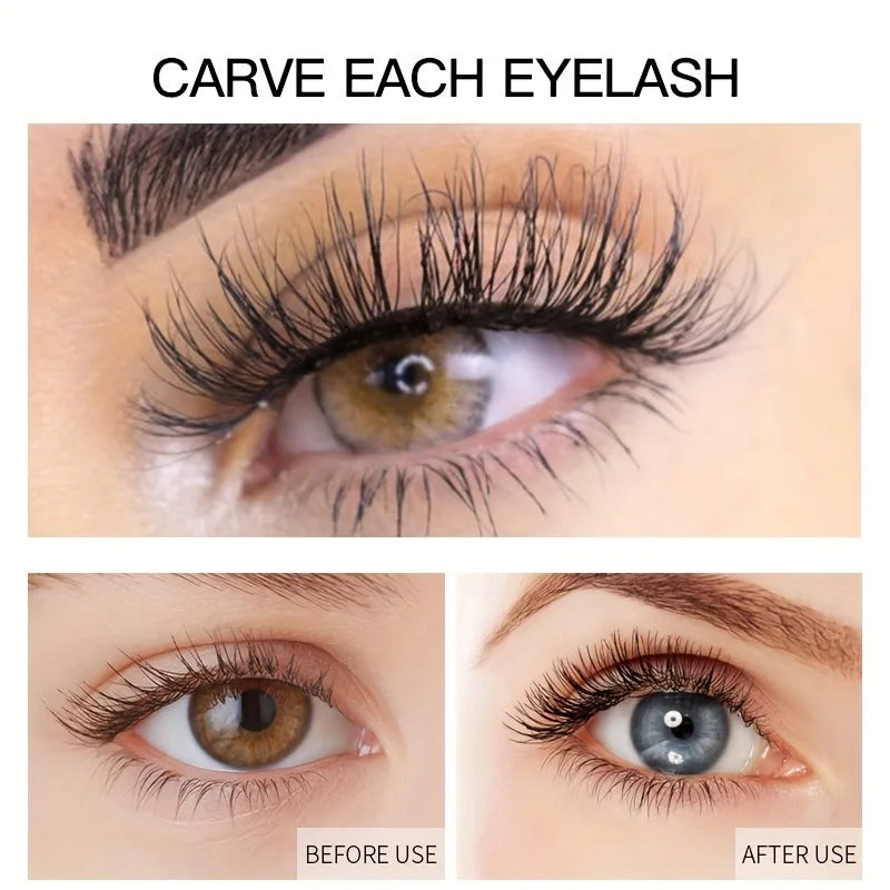 Mascara 4D Đen Chống Nước, Dài Lâu, Không Vón Cục