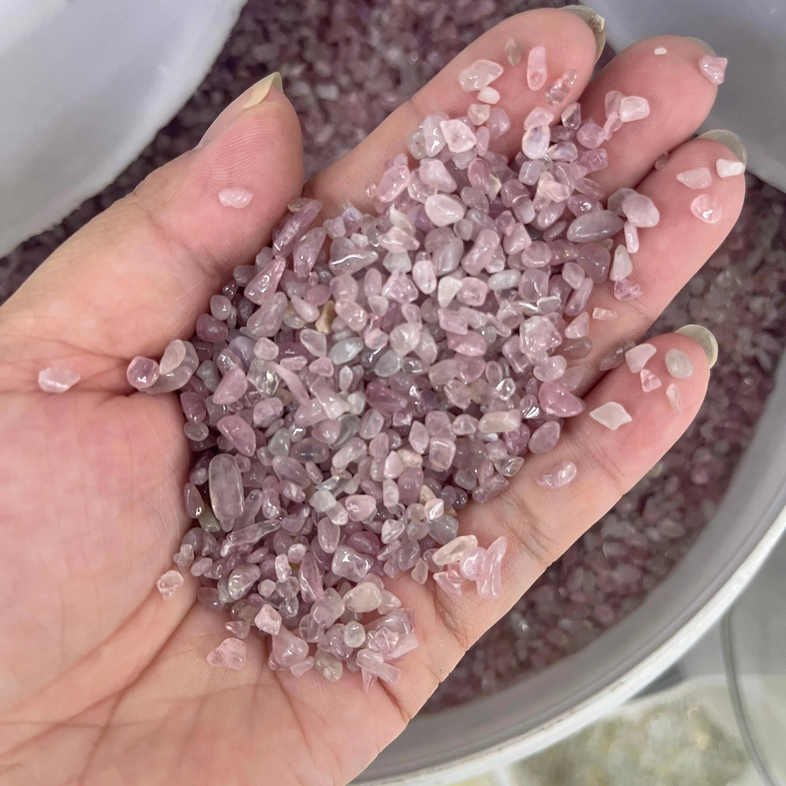 Natural Rose Quartz Stone - Decoration &amp; Healing