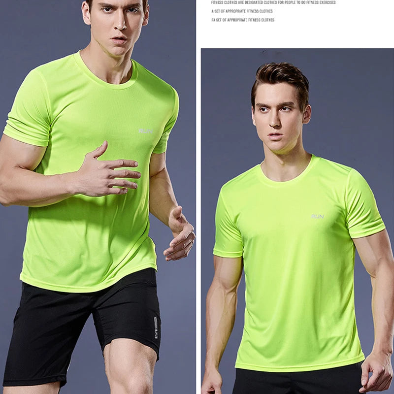 Men's Summer Quick Dry Bodybuilding Sports Shirt