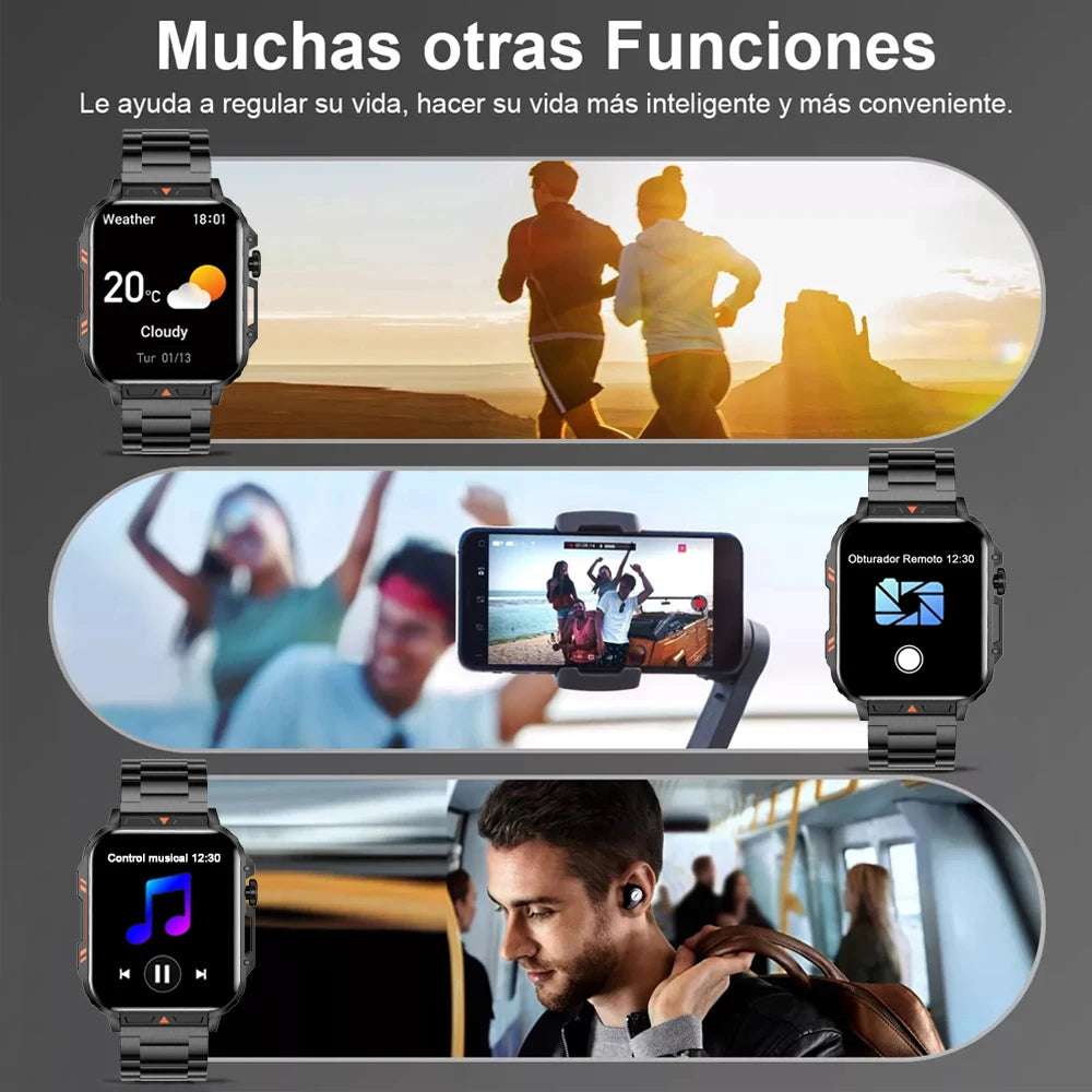 SmartWatch Nam 1.95 - Chống Nước, Gọi Bluetooth