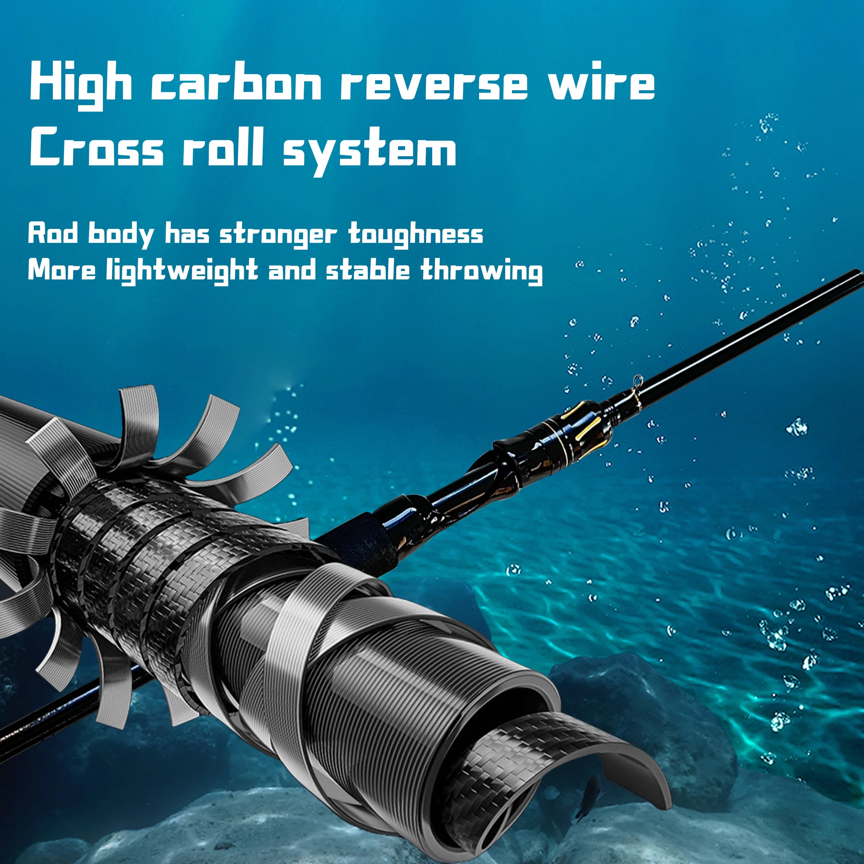 Cần Câu Feeder 3m 6 Khúc, Sơn Đen, 3 Ngọn Đổi Tông