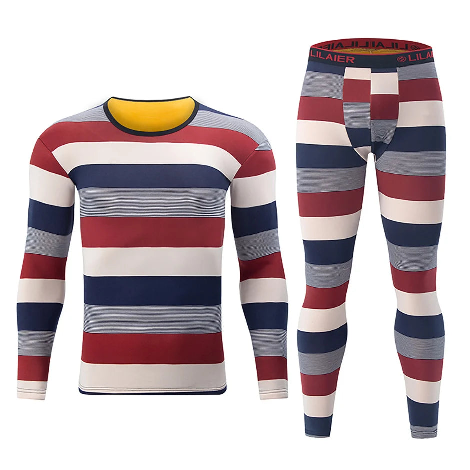 Bộ Đồ Lót Nam Thu Đông Nỉ Nhung In Thời Trang Ấm