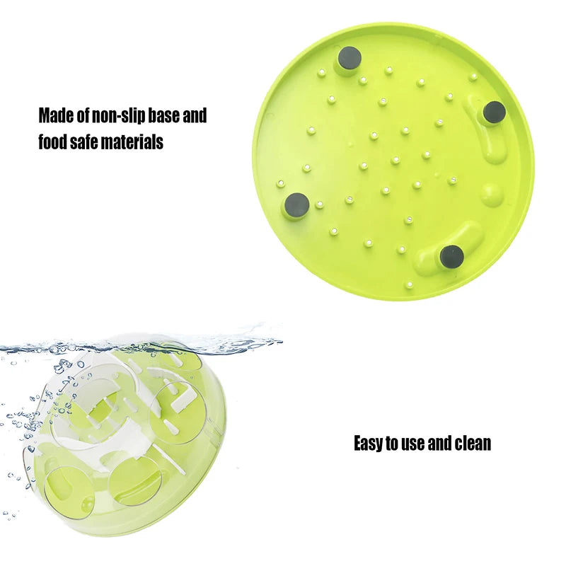 Pet Dog Cat Food Slow Feeder Jungle Design Puppy Anti Slip Treat Dispensing Toy Bowl Puzzle Slow Feeder Tray Pets Supplies