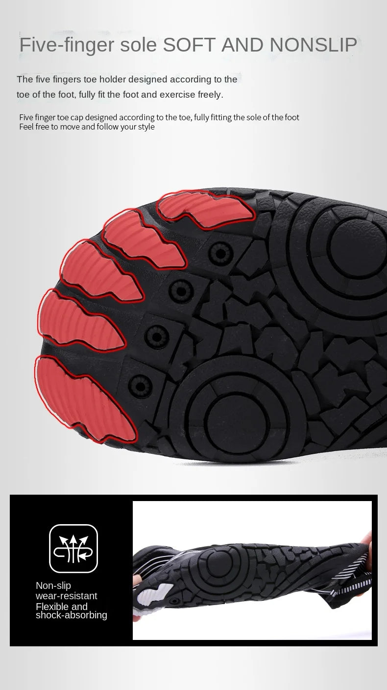 Multi-function Men's and Women's Sports 5-Finger Wading Shoes