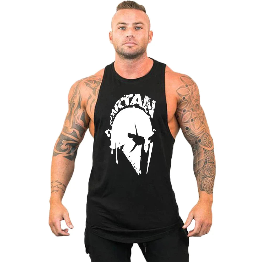 Men's Sleeveless Gym Sports T-Shirt, Breathable