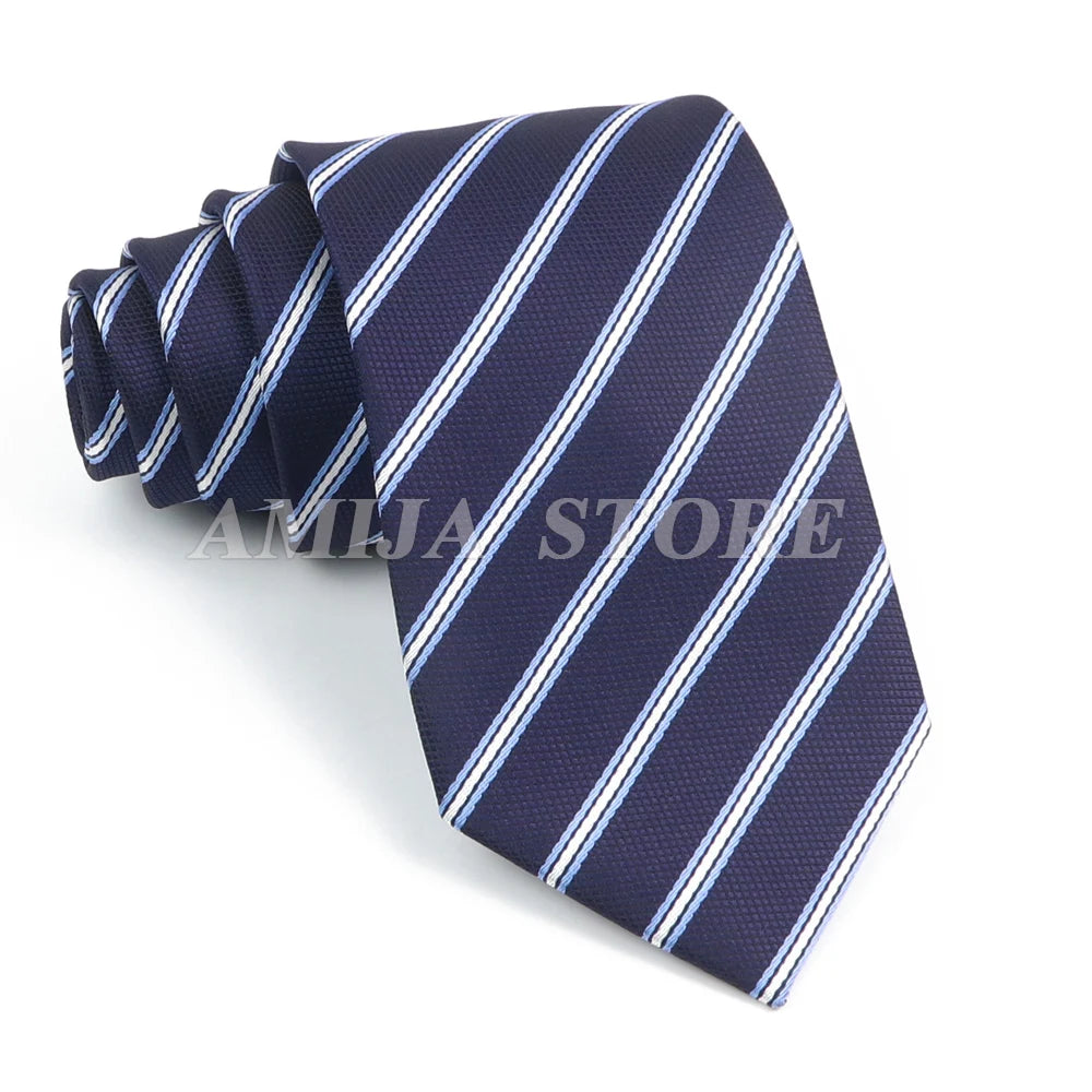 Cà vạt nam cao cấp chấm bi xám 6.5cm thời trang