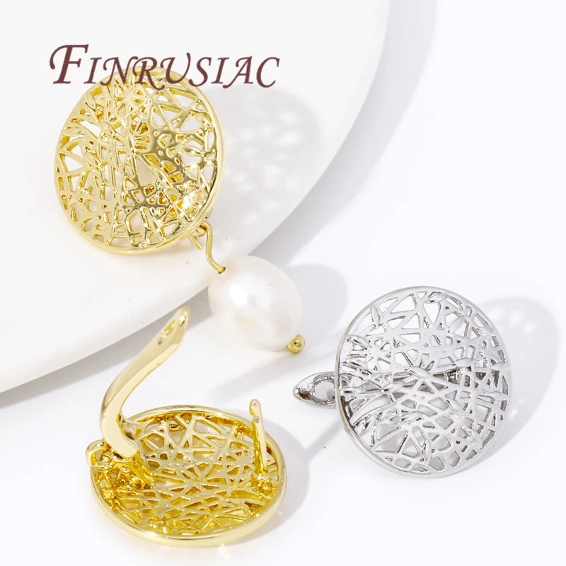 18K Gold Earring Hooks for DIY Jewelry and Accessories
