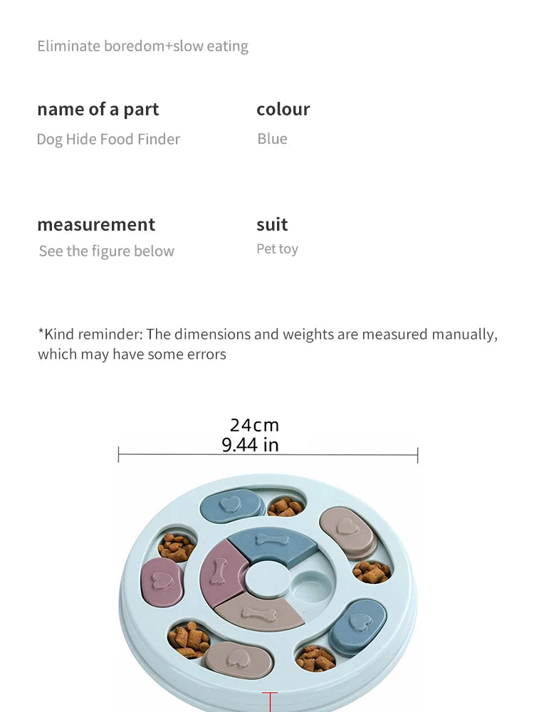 Pet Feeder Dog Educational Toys Increase Puppy Intellectual Food Dispenser Interactive Educational Feeding Toys