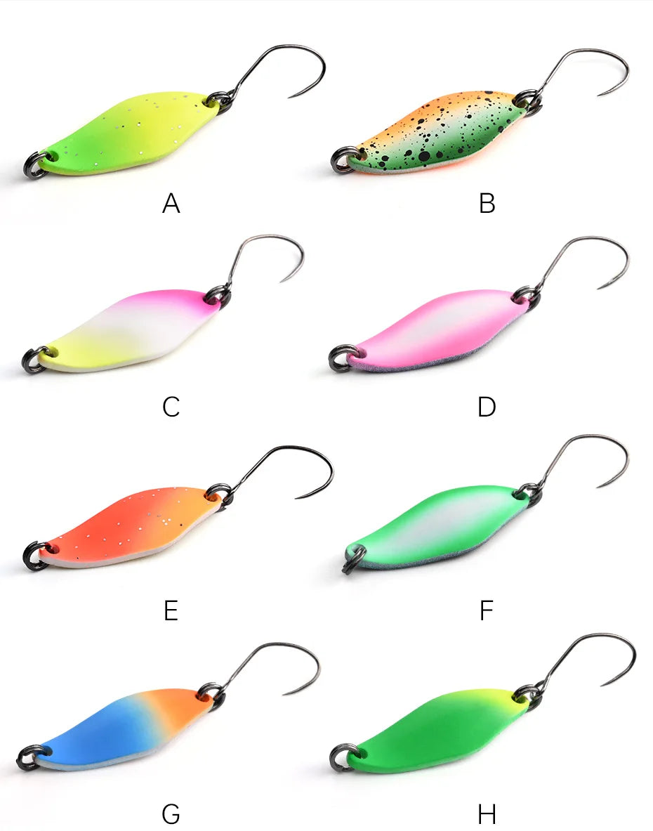 Mồi Câu ALLBLUE 2.4g Kim Loại Màu Sắc Cho Cá Hồi