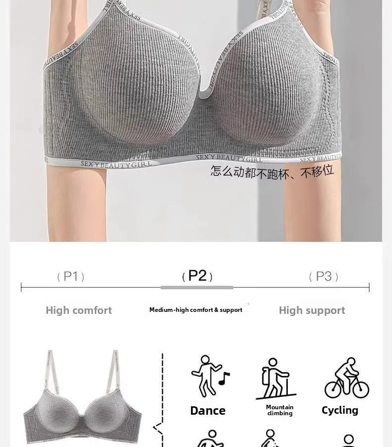 6cm Push Up Bra Without Underwire Ultra Thin For Small Breasts