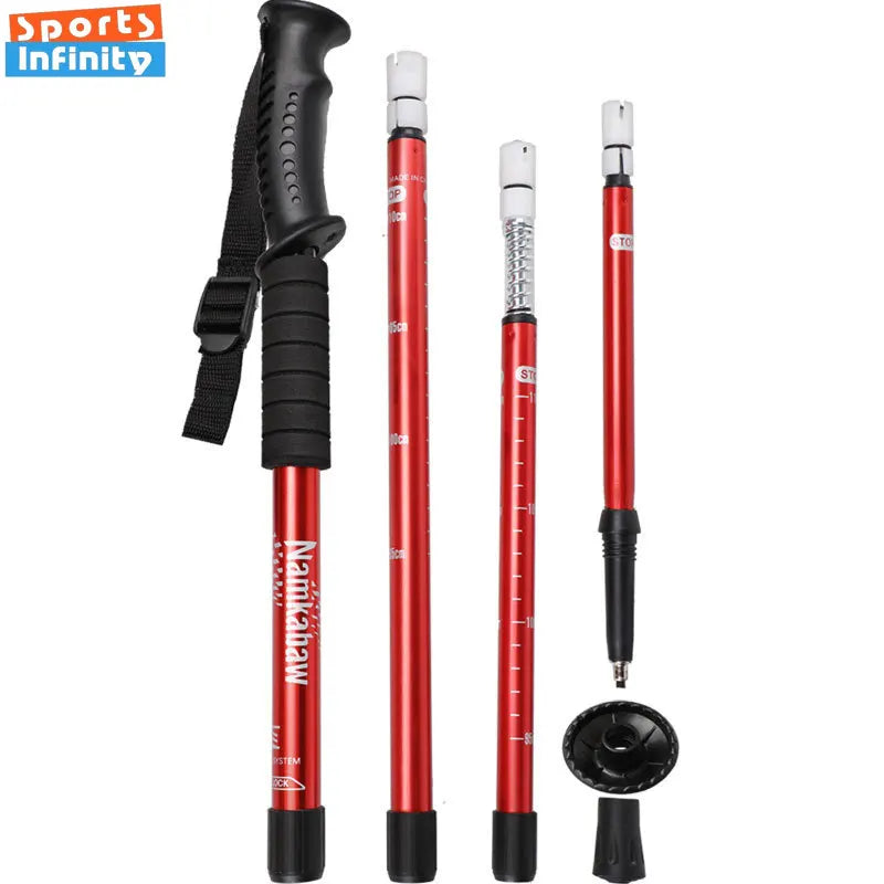 Aluminum Multi-Function Trekking Pole - Protection &amp; Walking Aid
