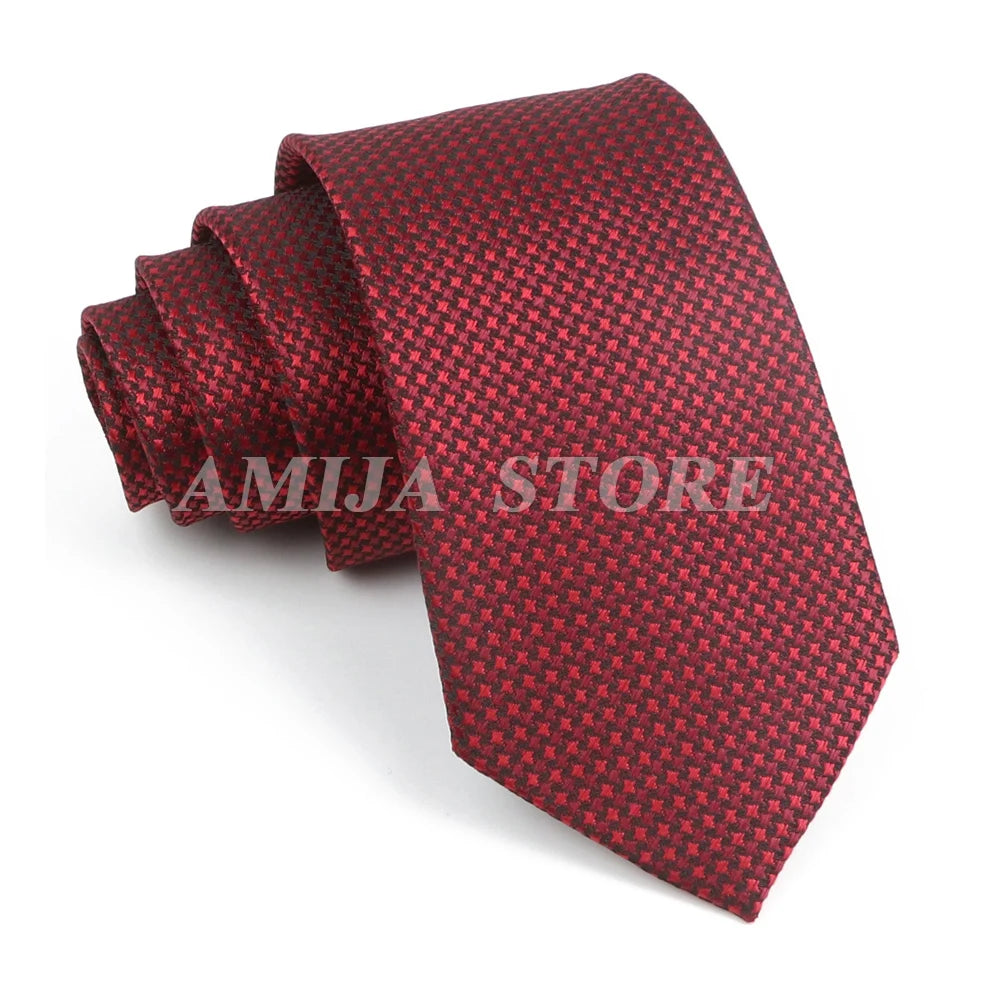 Cà vạt nam cao cấp chấm bi xám 6.5cm thời trang