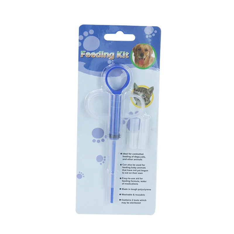 Pet Medication Feeder, Solid Liquid Assisted Needle Feeding for Cats and Dogs Pet Supplies Medication Stick - Daisan Mart