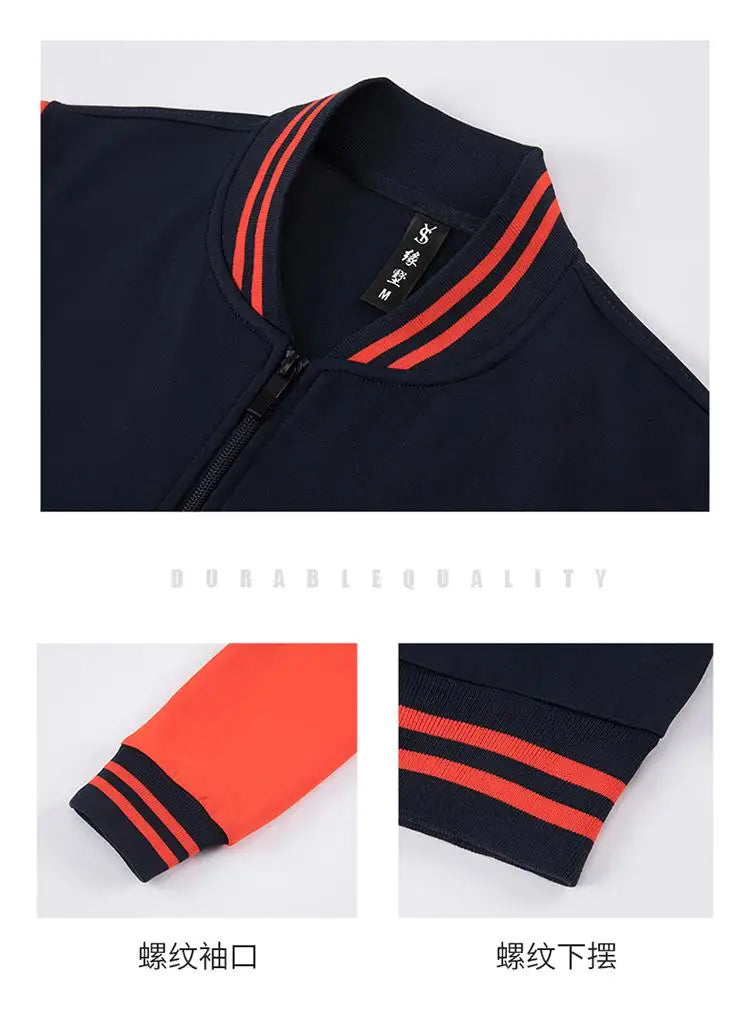 Unisex Sports Bomber Jacket Large Size 4XL