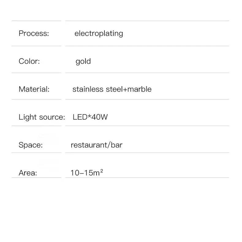 Modern Luxury LED Marble Ceiling Lamp